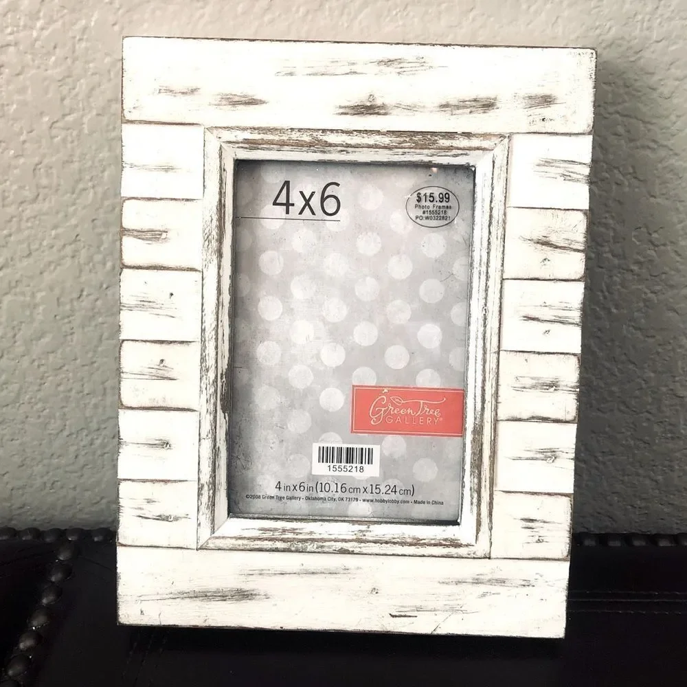 Wood Plank Farmhouse Picture Frame 4x6